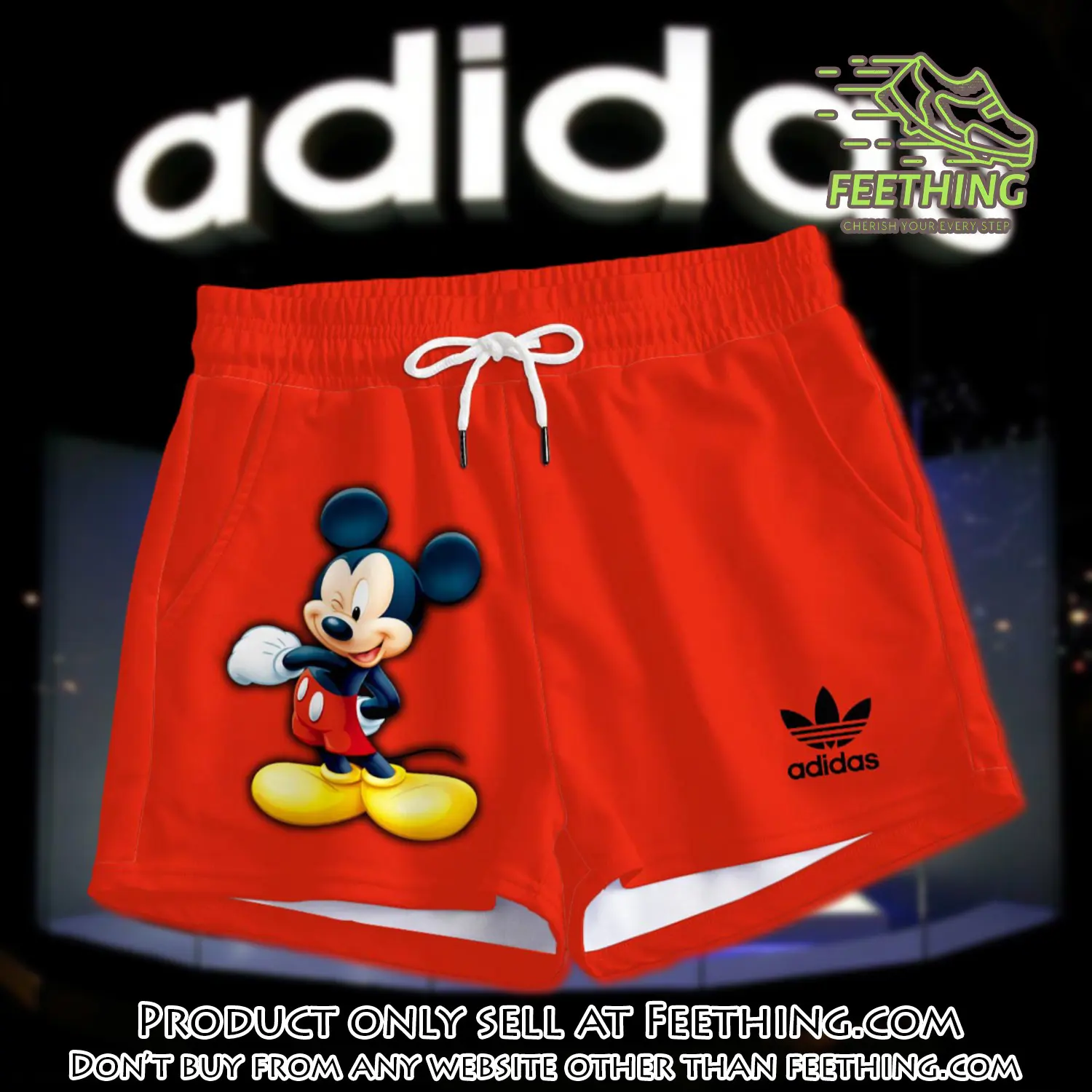 Premium mickey mouse in adidas women shorts lady beach shorts wms1082 ft5934517